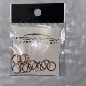 pack of 11 Gold & Silver nose hoop
